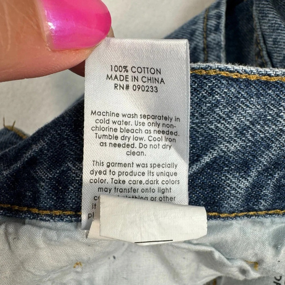 Pacsun Button Fly Straight Leg Jeans Womens Size 27 Medium Blue High Rise - Picture 7 of 13